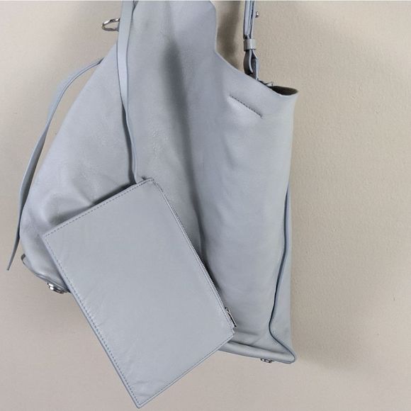 All Saints Paradise North South Leather tote blue - Picture 12 of 13